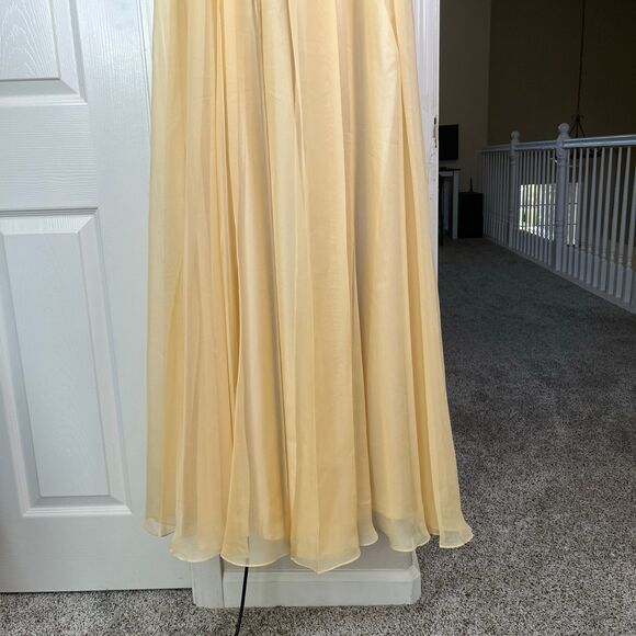 Beaded Long Sleeveless Illusion Dress by Cinderella Divine Maxi Party Dress - Picture 5 of 12